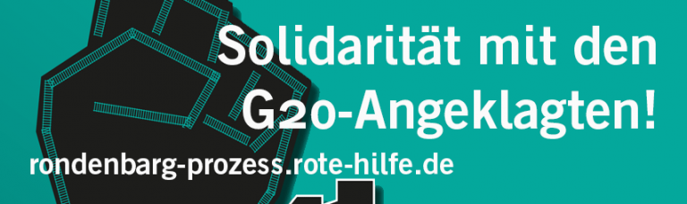 [Solidarität mit den
		G20-Angeklagten]